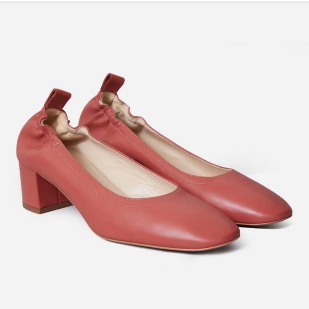 Everlane Day Heel, Burnt Sienna, 7.5